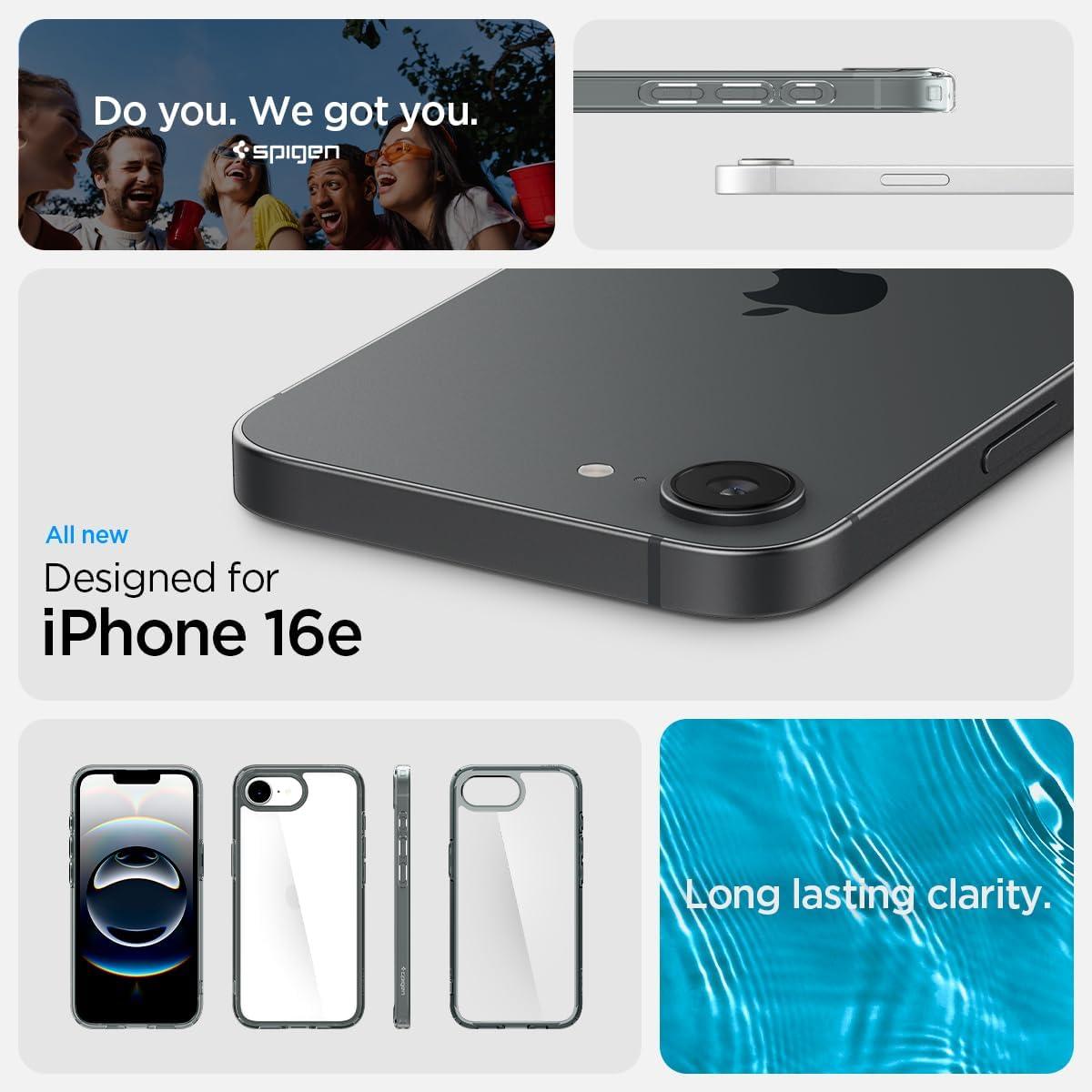 imageSpigen for iPhone 14 Case Ultra Hybrid No Magnet RingAntiYellowing Crystal ClearSpace Crystal