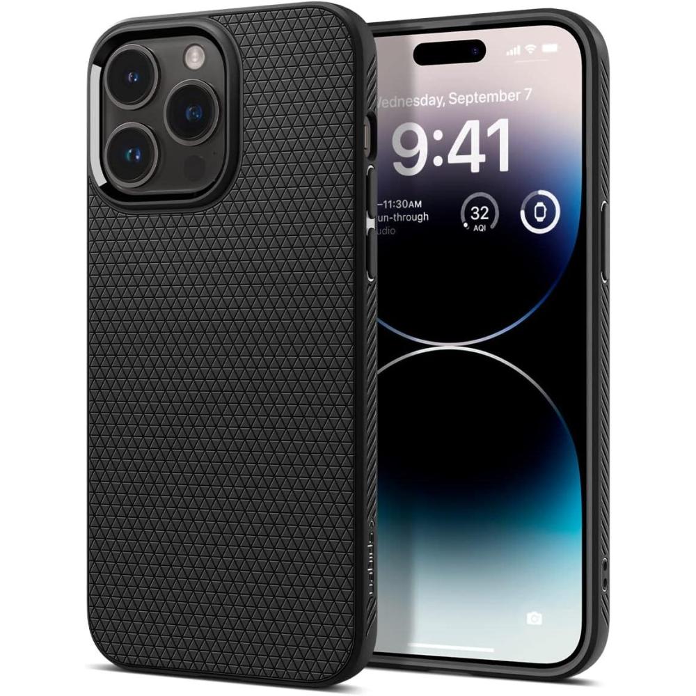 imageSpigen Liquid Air Designed for iPhone 14 Pro Case 2022 MilitaryGrade Protection Matte BlackMatte Black