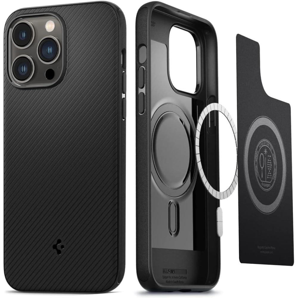 imageSpigen Mag Armor MagFit Designed for iPhone 14 Pro Max Case 2022 MilitaryGrade Protection Compatible with MagSafe  Matte BlackMatte Black