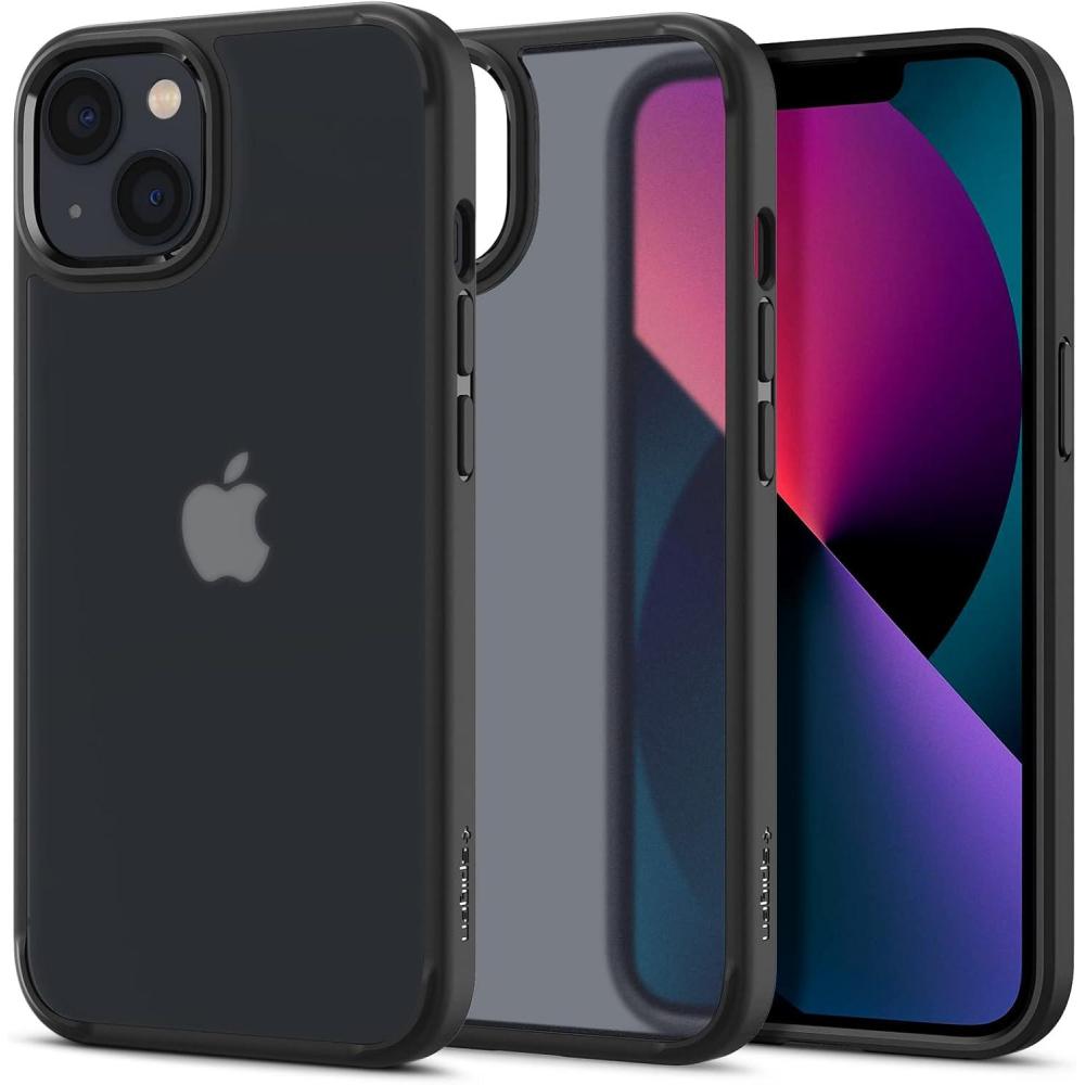 imageSpigen for iPhone 14 Case Ultra Hybrid No Magnet RingAntiYellowing Crystal ClearFrost Black