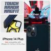 Spigen Tough Armor MagFit Designed for iPhone 14 Plus Case (2022) [Kickstand] [Military-Grade Protection] Compatible with MagSafe – Black(Navy Blue)