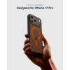 Spigen for iPhone 12 Pro Case & for iPhone 12, Ultra Hybrid MagFit [Anti-Yellowing] [Compatible with Magsafe] – Clear(Frost Black Orange)