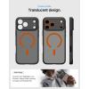 Spigen for iPhone 14 Case, Ultra Hybrid MagFit [Anti-Yellowing] [Compatible with Magsafe] – Clear(Frost Black Orange)