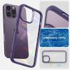 Spigen for iPhone 14 Case, Ultra Hybrid [No Magnet Ring][Anti-Yellowing] – Crystal Clear(Deep Purple)