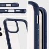 Spigen for iPhone 14 Case, Ultra Hybrid [No Magnet Ring][Anti-Yellowing] – Crystal Clear(Navy Blue)