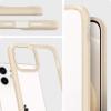 Spigen for iPhone 14 Case, Ultra Hybrid [No Magnet Ring][Anti-Yellowing] – Crystal Clear(Sand Beige)