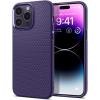 Spigen Liquid Air Designed for iPhone 14 Case (2022) [Military-Grade Protection] – Matte Black(Deep Purple)