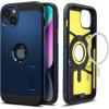 Spigen Tough Armor MagFit Designed for iPhone 14 Plus Case (2022) [Kickstand] [Military-Grade Protection] Compatible with MagSafe – Black(Navy Blue)