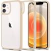 Spigen for iPhone 14 Case, Ultra Hybrid [No Magnet Ring][Anti-Yellowing] – Crystal Clear(Sand Beige)