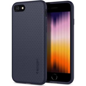 Spigen Liquid Air Designed for iPhone 14 Case (2022) [Military-Grade Protection] – Matte Black(Midnight Blue)