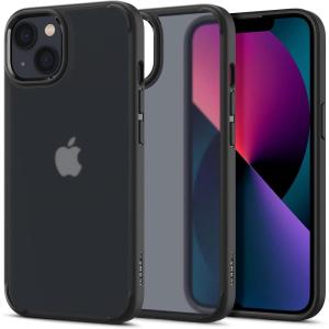 Spigen for iPhone 14 Case, Ultra Hybrid [No Magnet Ring][Anti-Yellowing] – Crystal Clear(Frost Black)