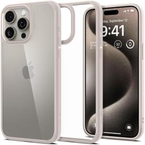 Spigen for iPhone 14 Case, Ultra Hybrid [No Magnet Ring][Anti-Yellowing] – Crystal Clear(Natural Titanium)