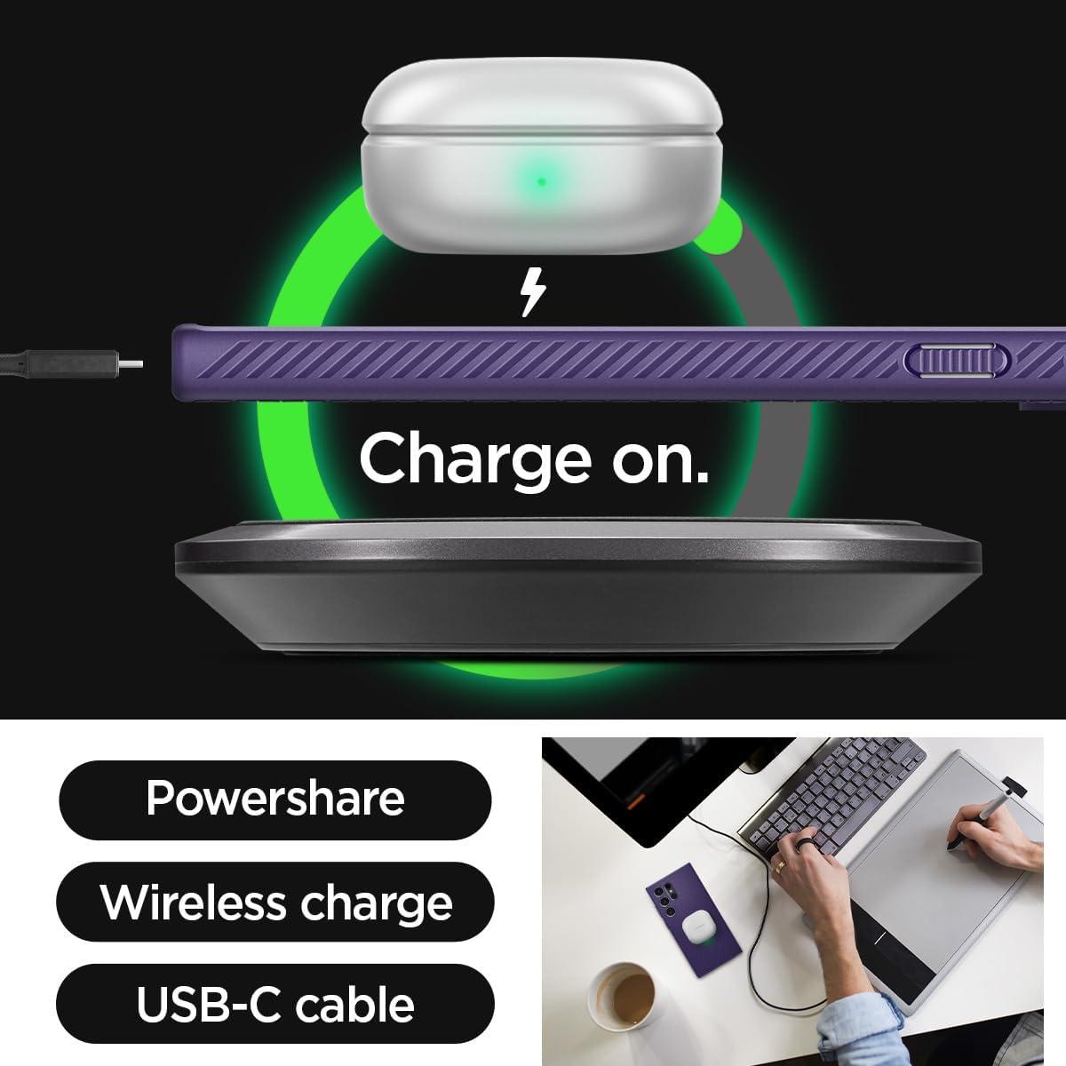 imageSpigen Liquid Air Designed for Galaxy S25 Edge Case 2025 No Magnet Ring MilitaryGrade Protection Marble GrayDeep Purple