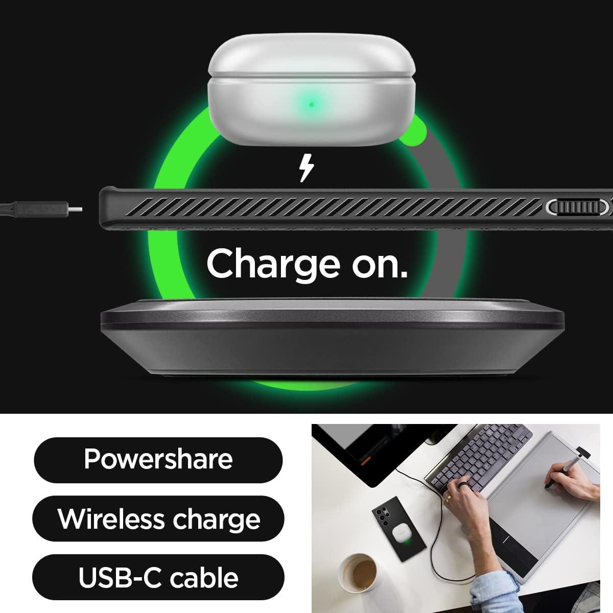 imageSpigen Liquid Air Designed for Galaxy S25 Edge Case 2025 No Magnet Ring MilitaryGrade Protection Marble GrayMatte Black