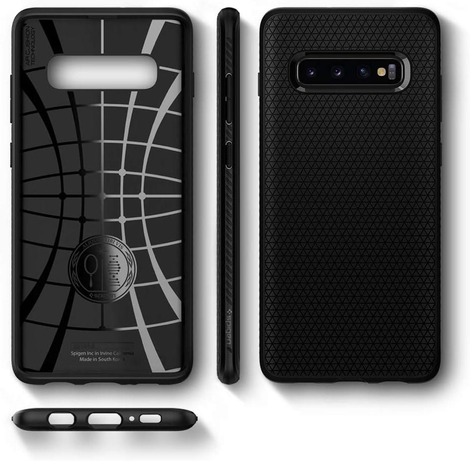 imageSpigen Liquid Air Designed for Galaxy S25 Edge Case 2025 No Magnet Ring MilitaryGrade Protection Marble GrayMatte Black