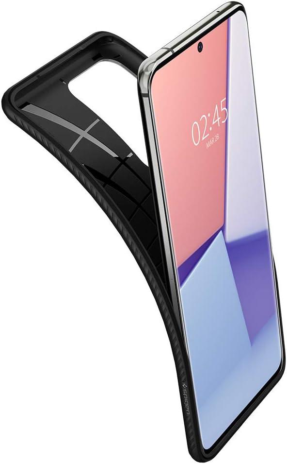 imageSpigen Liquid Air Designed for Galaxy S25 Edge Case 2025 No Magnet Ring MilitaryGrade Protection Marble GrayMatte Black