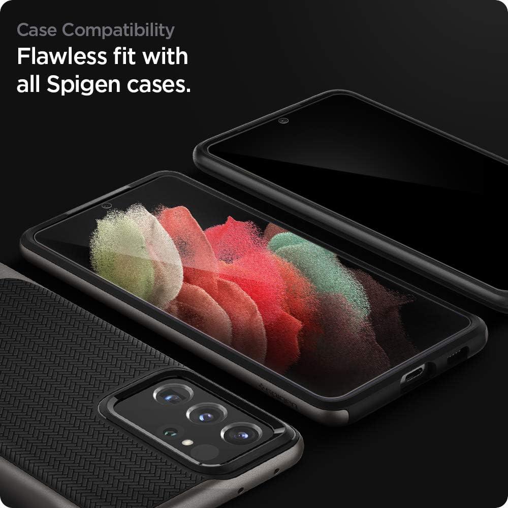 imageSpigen NeoFlex Screen Protector Designed for Samsung Galaxy S21 Ultra 2021 2 Pack Case Friendly