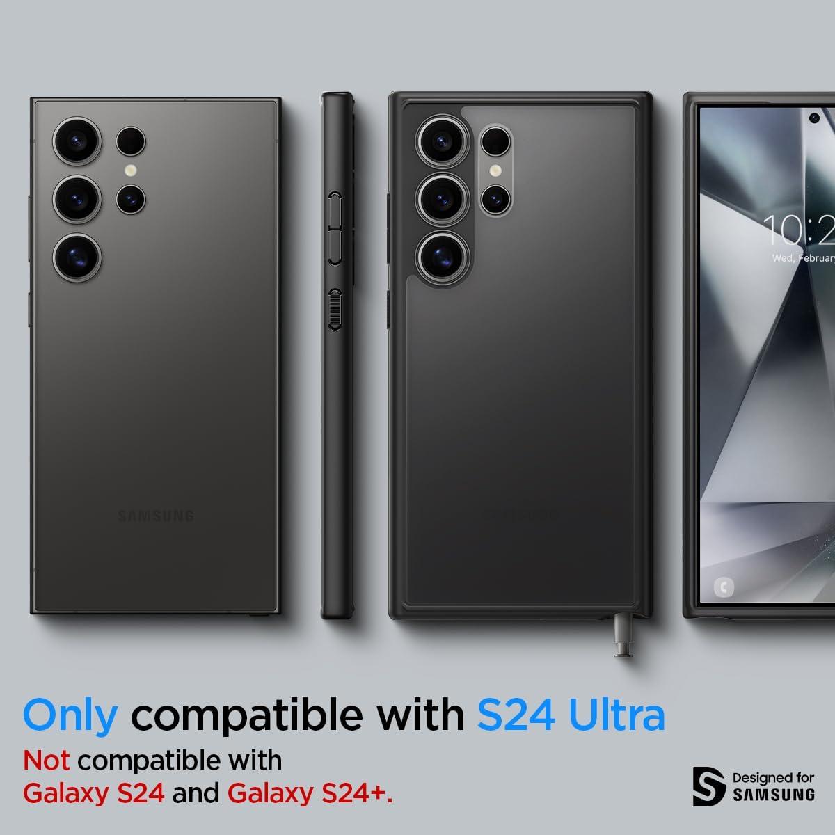 imageSpigen Ultra Hybrid Designed for Galaxy S25 Plus Case 2025 AntiYellowing MilitaryGrade Protection Frost BlackFrost Black