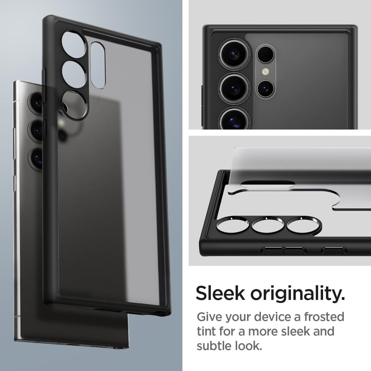 imageSpigen Ultra Hybrid Designed for Galaxy S25 Plus Case 2025 AntiYellowing MilitaryGrade Protection Frost BlackFrost Black