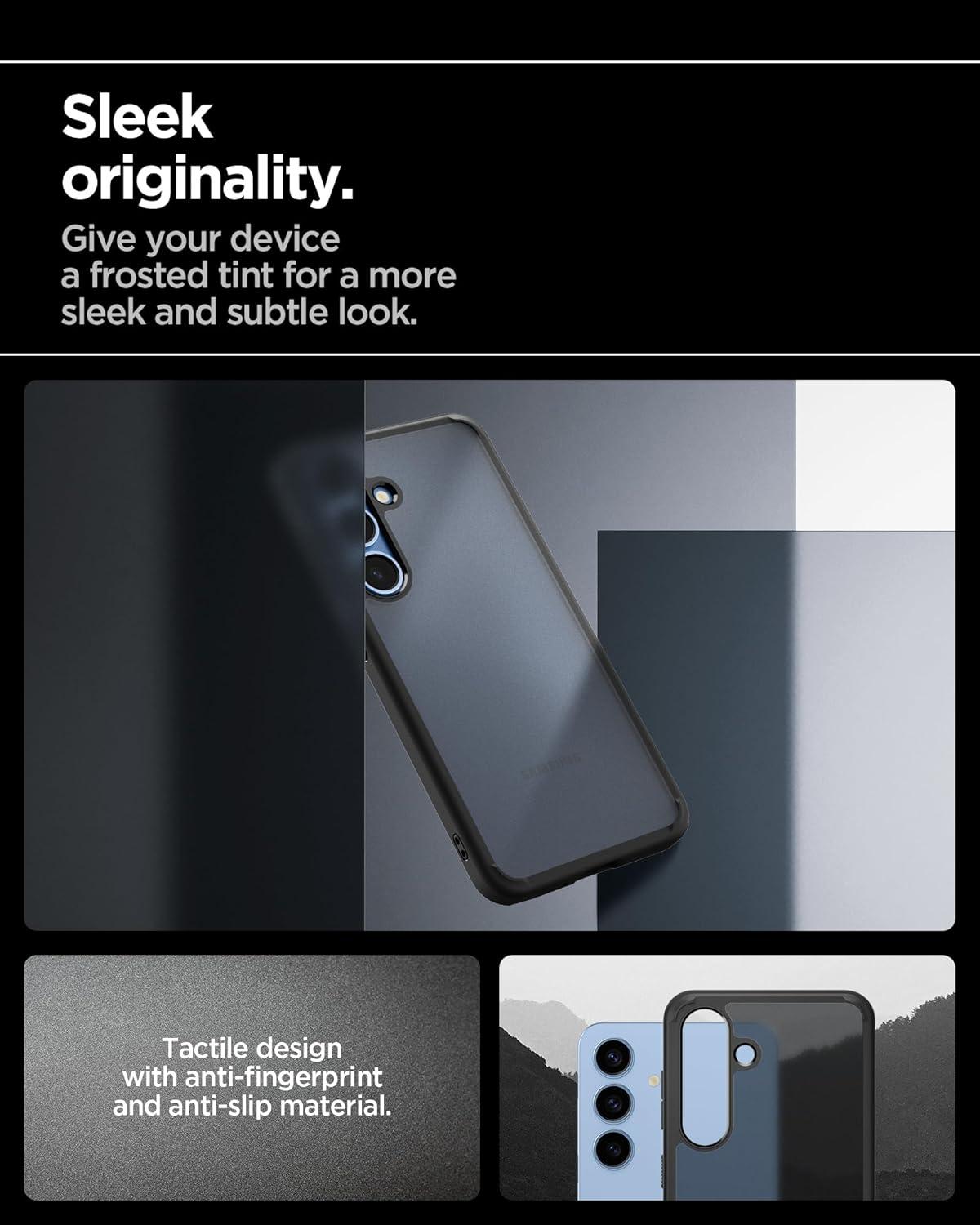 imageSpigen Ultra Hybrid Designed for Galaxy S25 Plus Case 2025 AntiYellowing MilitaryGrade Protection Frost BlackFrost Black