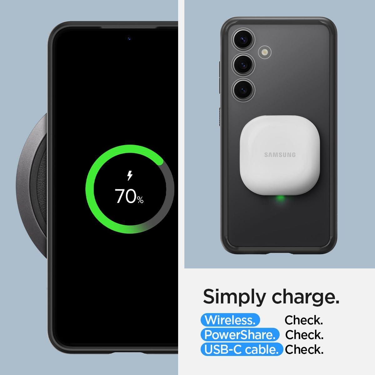 imageSpigen Ultra Hybrid Designed for Galaxy S25 Plus Case 2025 AntiYellowing MilitaryGrade Protection Frost BlackFrost Black