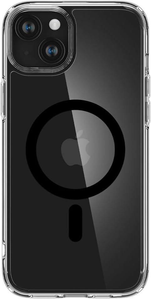 imageSpigen for iPhone 13 Case Ultra Hybrid MagFit AntiYellowing Compatible with Magsafe ClearClear Black