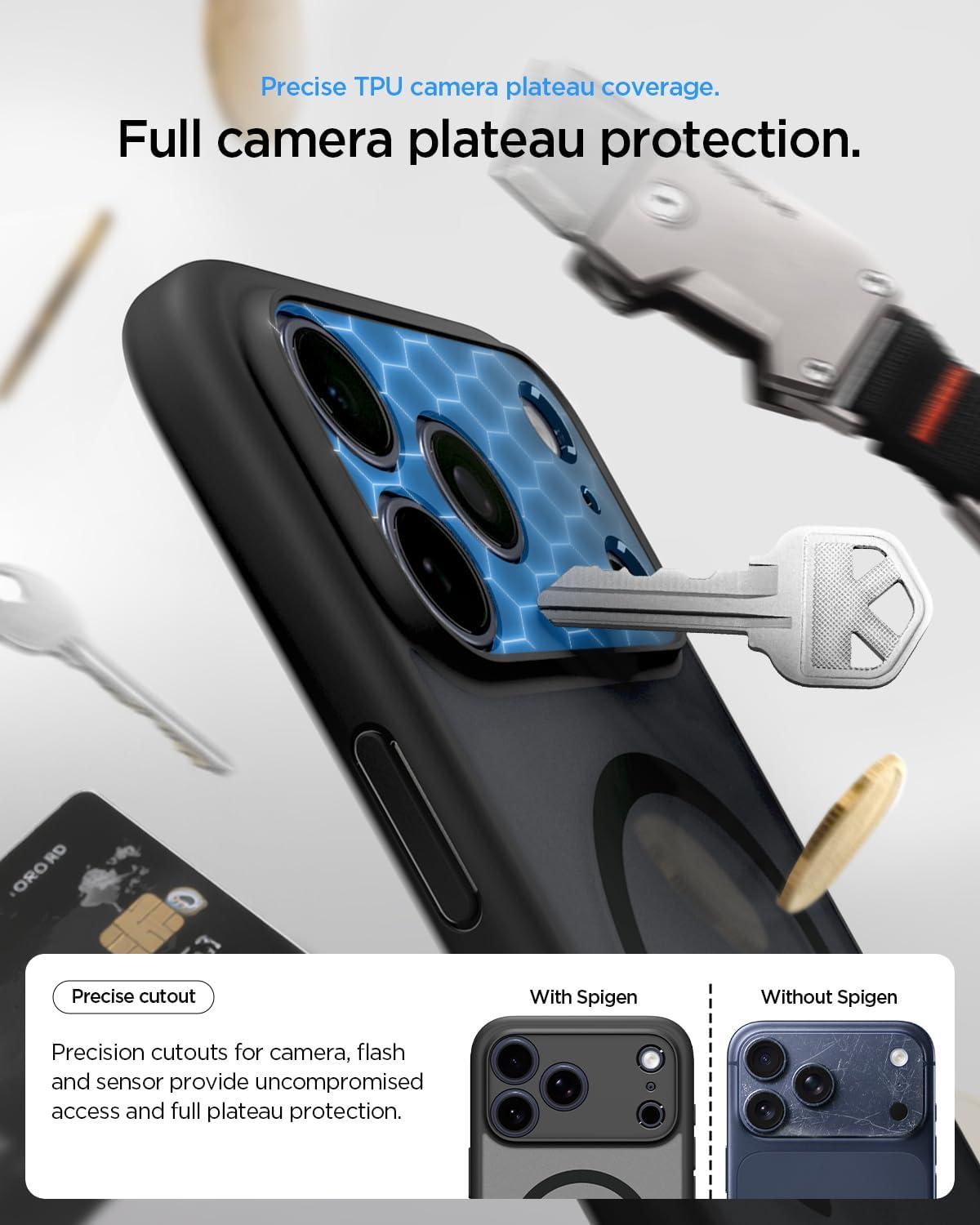imageSpigen for iPhone 13 Case Ultra Hybrid MagFit AntiYellowing Compatible with Magsafe ClearFrost Black