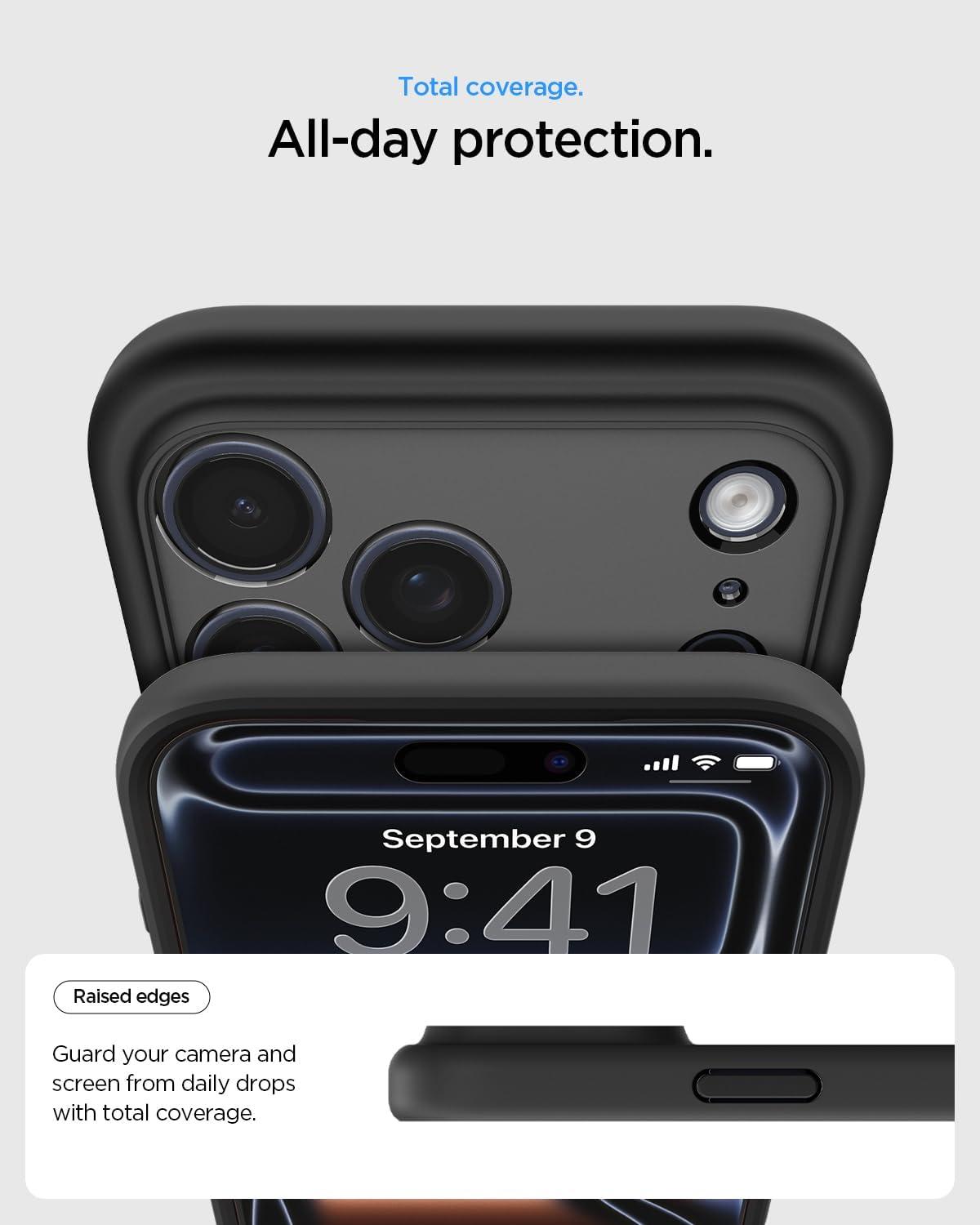 imageSpigen for iPhone 13 Case Ultra Hybrid MagFit AntiYellowing Compatible with Magsafe ClearFrost Black