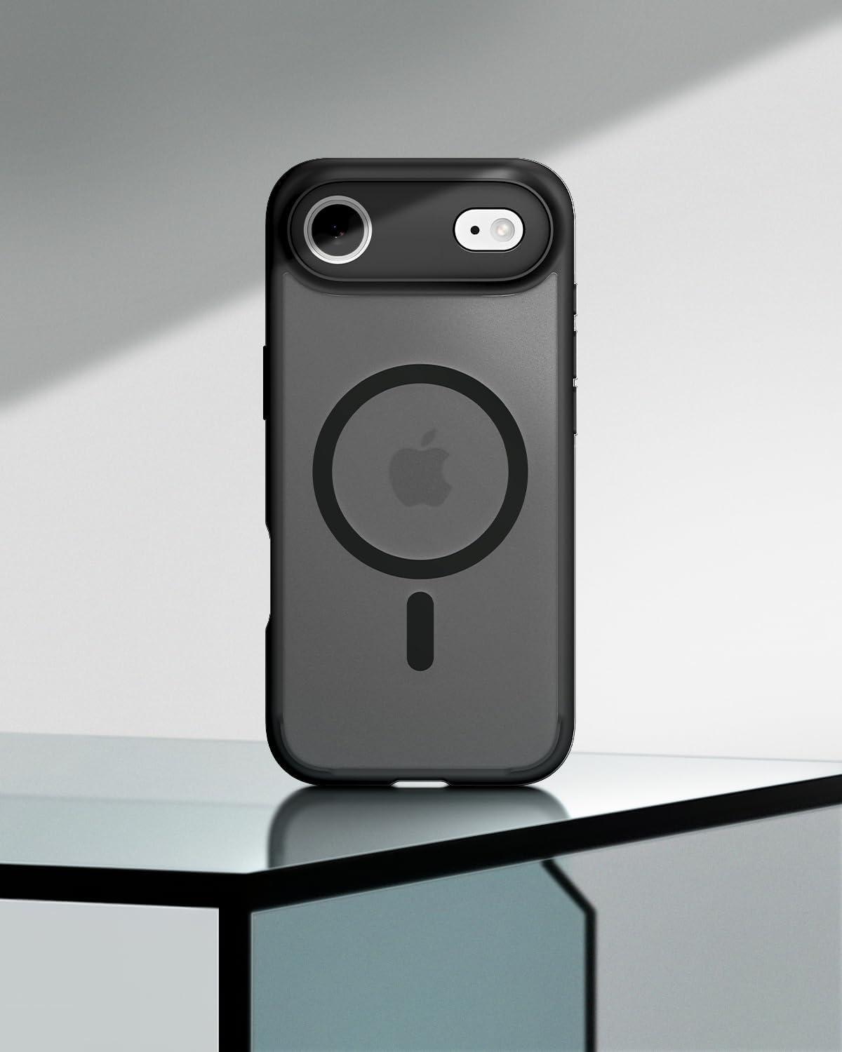 imageSpigen for iPhone 13 Case Ultra Hybrid MagFit AntiYellowing Compatible with Magsafe ClearFrost Black