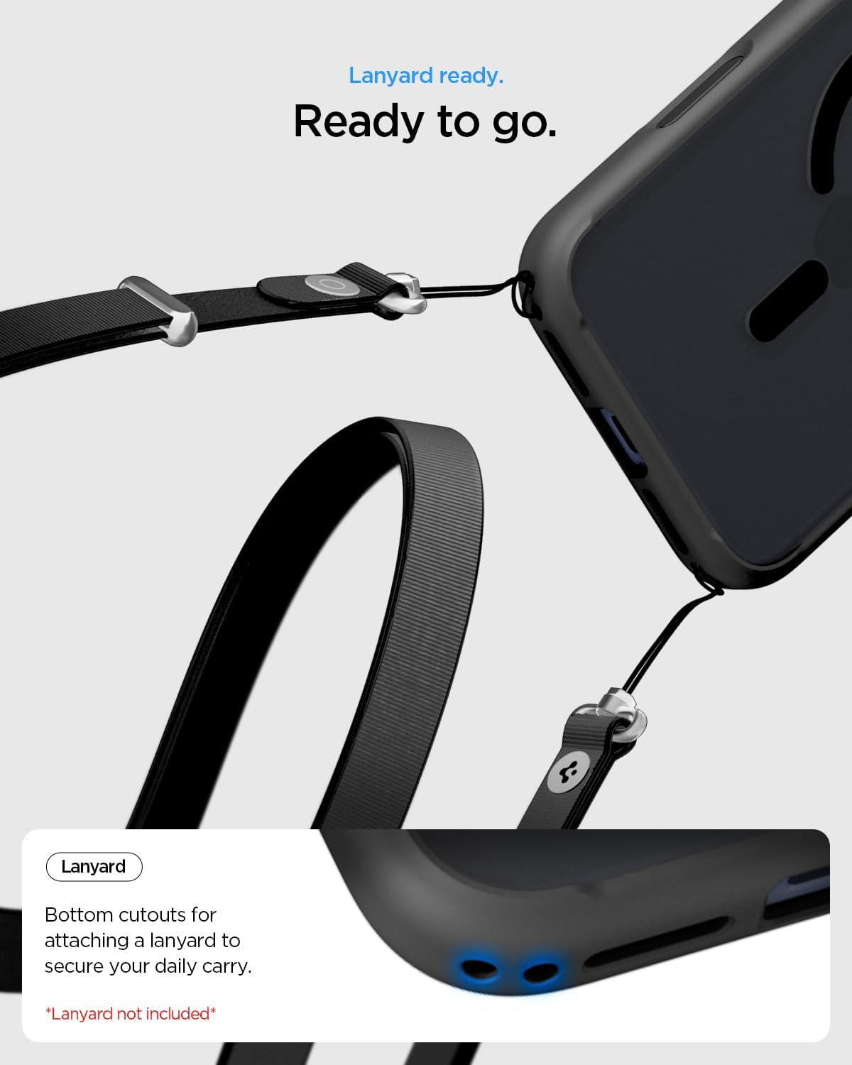 imageSpigen for iPhone 13 Case Ultra Hybrid MagFit AntiYellowing Compatible with Magsafe ClearFrost Black