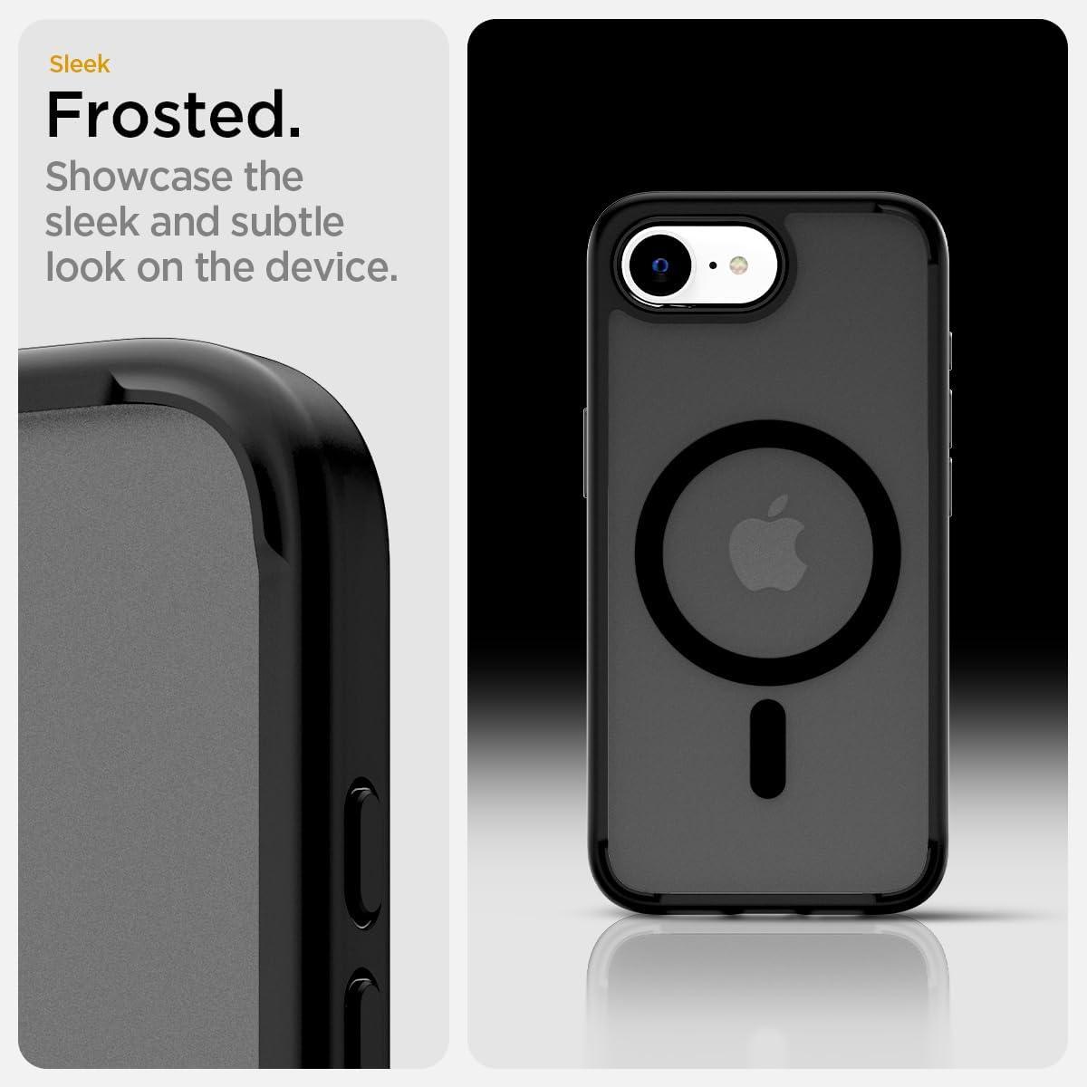 imageSpigen for iPhone 13 Case Ultra Hybrid MagFit AntiYellowing Compatible with Magsafe ClearFrost Black