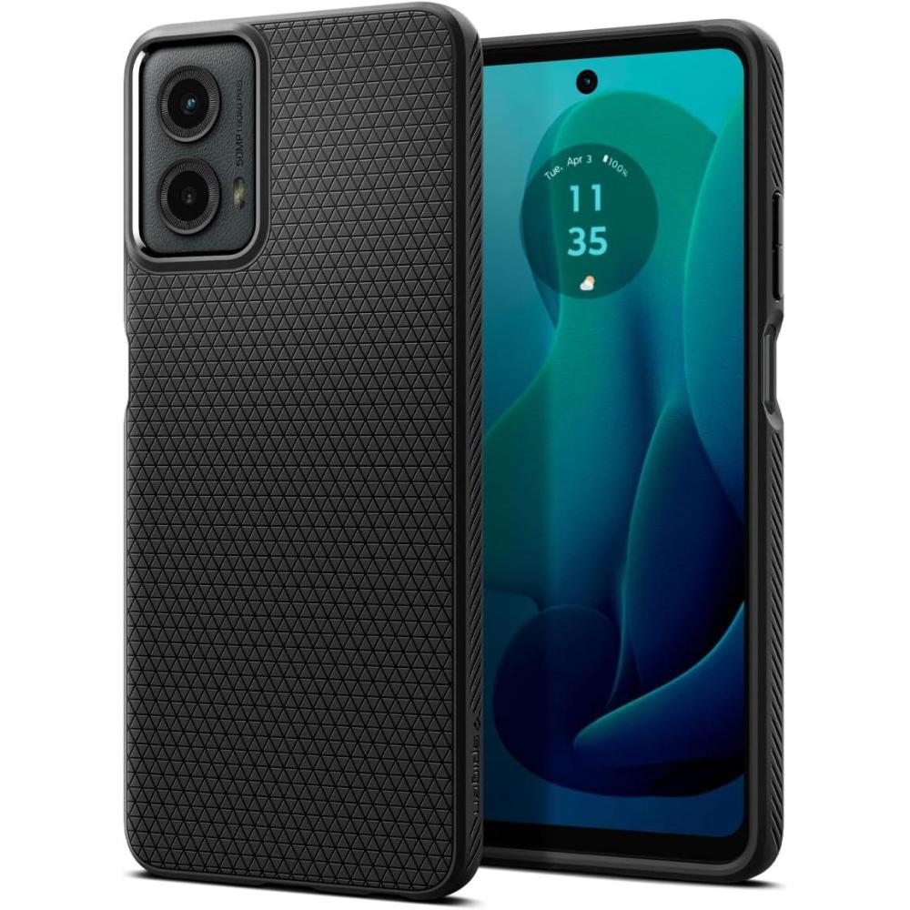 imageSpigen Liquid Air Designed for Moto G 5G 2024 Case MilitaryGrade Protection Matte BlackMatte Black