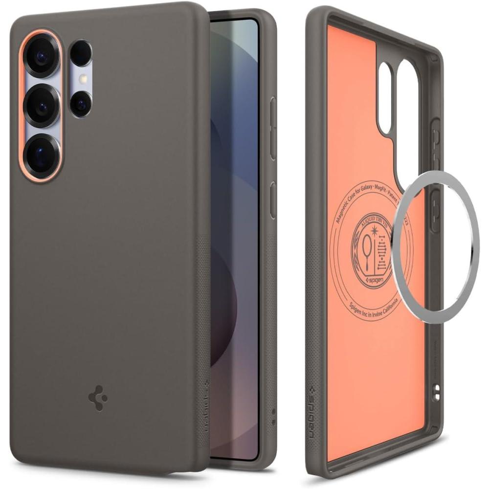 imageSpigen Nano Pop MagFit Designed for Galaxy S25 Ultra Case Fast Wireless ChargingMagnet for Galaxy 2025 Blueberry NavyPapaya Gray