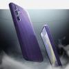 Spigen Liquid Air Designed for Galaxy S25 Edge Case (2025) [No Magnet Ring], [Military-Grade Protection] – Marble Gray(Deep Purple)
