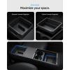 Spigen Non-Slide Center Console Organizer (Expanded Capacity) for Tesla Model Y Juniper (Only Premium & Performance 2025/26) and Model 3 Highland (Standard, Premium & Performance 2024/25/26)(Center Console + Armrest Organizer Bundle)