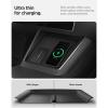 Spigen Ultra-Thin Wireless Charging Pad [Unobstructed Charging] Protective Silicone Mat Cover Accessories for 2025-2026 Tesla Model Y Juniper Premium/Performance – White(Black)