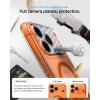 Spigen for iPhone 13 Case, Ultra Hybrid MagFit [Anti-Yellowing] [Compatible with Magsafe] – Clear(Clear Orange)