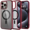 Spigen for iPhone 13 Case, Ultra Hybrid MagFit [Anti-Yellowing] [Compatible with Magsafe] – Clear(Deep Red)