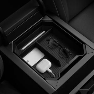 Spigen Center Console Organizer Tray Designed for Tesla Cybertruck Accessories 2026/2025/2024/2023 (Top) (Carbon Edition)(Top Organizer)