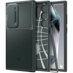 Spigen Optik Armor Designed for Galaxy S25 Ultra Case (2025) [No Magnet Ring], [Military-Grade Protection] – Abyss Green(Abyss Green)