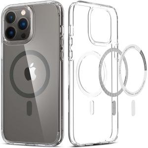 Spigen for iPhone 13 Case, Ultra Hybrid MagFit [Anti-Yellowing] [Compatible with Magsafe] – Clear(Clear Graphite)