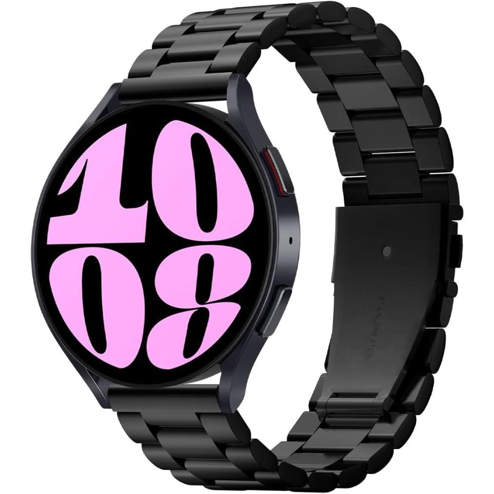 imageSpigen Modern Fit Designed For Samsung Galaxy Watch 7 4440mm FE 40mm 654 4440mm Classic 6 4743mm 5 Pro 45mm 4 Classic 4642mm 3 41mm Active 1amp2 BandBlack