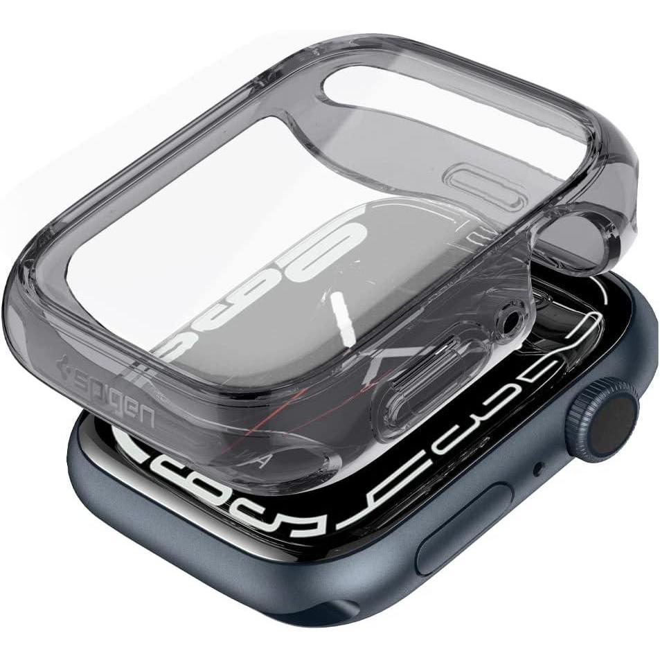 imageSpigen Ultra Hybrid Designed for Apple Watch Case with Full Coverage Screen Protector for Series 987 45mm Crystal ClearSpace Crystal