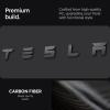 Spigen Rear Emblem Logo Full Cover Sticker for Tesla Model 3 Highland (Standard, Premium & Performance 2026/2025/2024) – Black(Carbon)