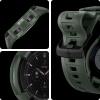 Spigen Rugged Armor Pro Designed for Galaxy Watch 4 Classic Case with Band 46mm (2021) – Black(Military Green)