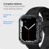 Spigen Ultra Hybrid Designed for Apple Watch Case with Full Coverage Screen Protector for Series 9/8/7 45mm – Crystal Clear(Space Crystal)