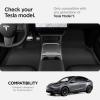 Spigen WeatherBloc Floor Mat Set (with Edgeguard) for Tesla Model 3 Highland (Standard, Premium & Performance 2026/25/24) with Non-Slide Sliplock Weatherproof Technology(Tesla Model Y Floor Mat Set (2020-2024))