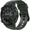 Spigen Rugged Armor Pro Designed for Galaxy Watch 4 Classic Case with Band 46mm (2021) – Black(Military Green)
