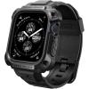 Spigen Tough Armor Pro Metal Designed for Apple Watch Series 9/8/7 45mm Durable Metal Case with Band – Black(Black)