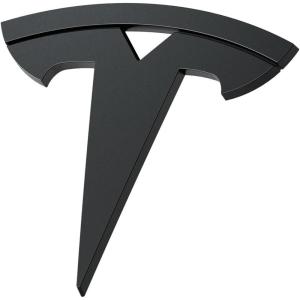 Spigen Front Emblem Logo Full Cover Sticker for Tesla Model 3 Highland (Standard, Premium & Performance 2026/2025/2024) – Black(Black)